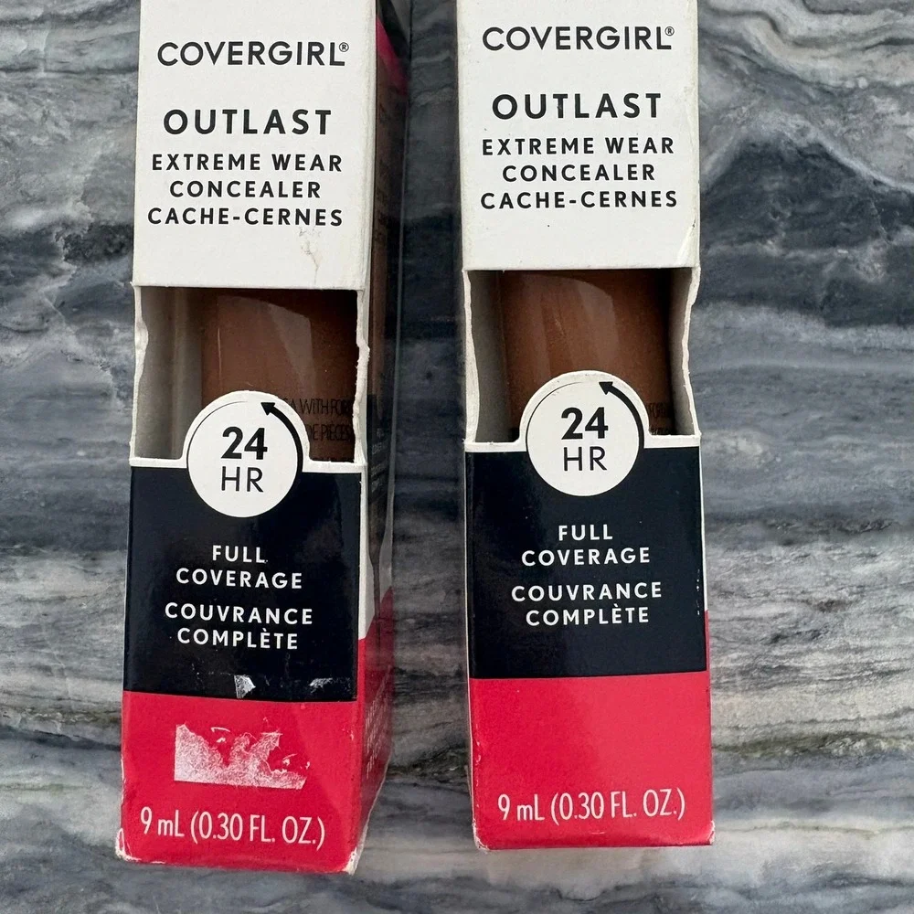 Covergirl Outlast Extreme Wear Concealer 2pk 880 Cappuccino 875 Soft Sable 9ml